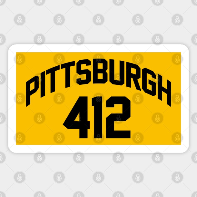 Pittsburgh Area Code 412 Magnet by ObiPatricKenobi